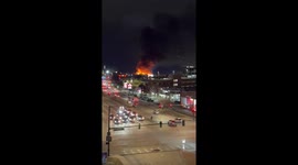 US: Massive Structure Fire Reported Near Glendale in Denver