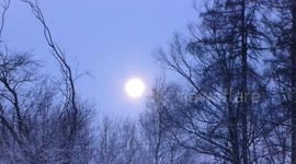Big bright snow moon Scotland
