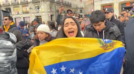 Madrid Celebrates the Capture of NICOLAS MADURO