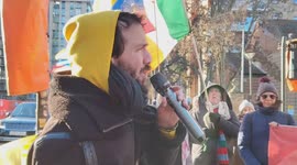 In London, the Speaker anti-imperlism held an emergency demonstration to condemn Trump's war on Venezuela and the kidnapping of Venezuelan President Nicolás Maduro