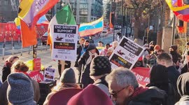 In London, the Speaker of the Trinidad and Tobago held an emergency demonstration to condemn Trump's war on Venezuela and the kidnapping of Venezuelan President Nicolás Maduro