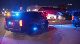 US, Phoenix: Phoenix Police Use Grappler To Stop Fleeing Stolen Vehicle