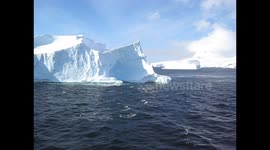 Moving past an iceberg