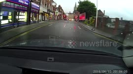 Dashcam Footage - One Way Street - Wrong Way - Right in front of Police. Lincoln UK
