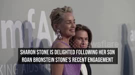 NEWS OF THE WEEK: Sharon Stone delighted as son Roan announces engagement