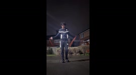 Skipping rope breaks mid-workout at night in Leicester, UK
