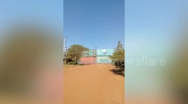 Thai troops build Trump-style wall from shipping containers along territory reclaimed from Cambodia