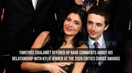 Timothée Chalamet declares love for Kylie Jenner at 2026 Critics Choice Awards