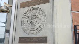 US: Sign of the Metropolitan Detention Center in Brooklyn where Maduro is detained