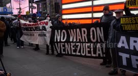 US: Demonstrators rally in US cities over military action in Venezuela