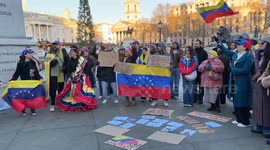 Venezuelans rally in London calling for freedom and democracy