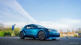 UNCAPTIONED: That'll teach Tesla! Students build futuristic electric car 'anyone can fix'