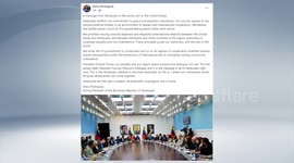 Venezuela: Venezuela's acting president chairs first cabinet meeting amid heightened tensions with US