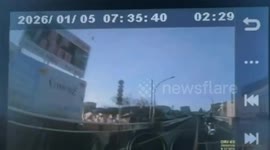 Runaway horse wanders onto road near railway station in Japan