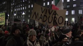 'Hands off Venezuela!' Hundreds rally in London, UK, against US military action in Venezuela, demand Maduro is freed