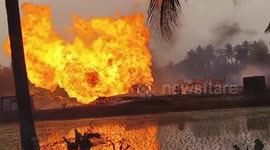Massive gas blowout triggers inferno at ONGC oil well, village emptied as panic spreads
