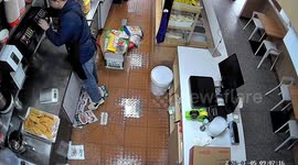 Hot pot horror! Restaurant worker left drenched in 20kg of sesame paste after slipping in kitchen