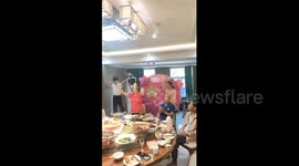 China: Family dances to celebrate mother’s birthday in China