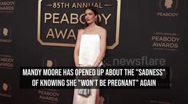 Mandy Moore shares 'sadness' of knowing she's 'done having babies'