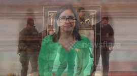 UNCAPTIONED: Delcy Rodríguez Sworn In as Interim President as Maduro Faces U.S. Court