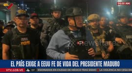 Venezuelan official urges calm following US airstrikes