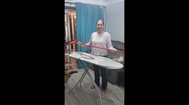 Ironing Board Hack Makes Perfect Present Wrapping Station