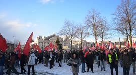 Demonstrators rally in Amsterdam against US military action in Venezuela (2)