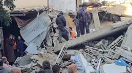 Israeli-hit building collapses killing at least 2 Palestinians in Gaza