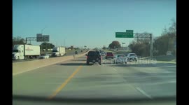 Car Falls Off Trailer While Driver Keeps Driving