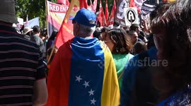 Demonstrators in Buenos Aires protest US military intervention