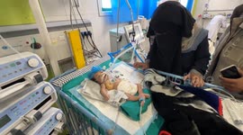 6-month-old baby in Gaza faces risk of death due to lack of medical facilities