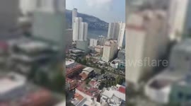 Police patrol Guerrero by helicopter after 6.5 magnitude earthquake