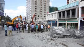 Building under construction collapses in Nairobi