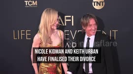 Keith Urban and Nicole Kidman finalise divorce
