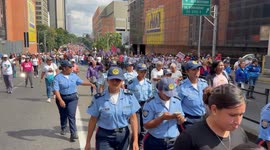 Thousands march in Caracas in support of Maduro