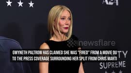 Gwyneth Paltrow claims she was 'fired' from movie after Chris Martin divorce