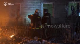 Russian attack sparks fire in Ukraine’s Sumy region