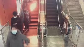 Power bank explodes inside underground train station in China