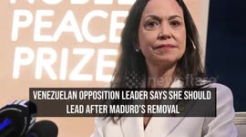 Venezuelan Opposition Leader Says She Should Lead After Maduro's Removal