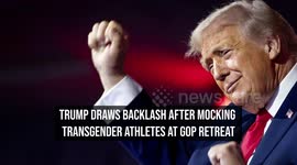 Trump Draws Backlash After Mocking Transgender Athletes at GOP Retreat