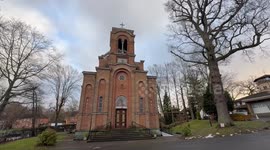 Serbian Orthodox Christians celebrate Nativity of Christ at stunning UK church