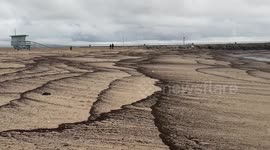 California Rain Storm Beach Debris During King Tides 1