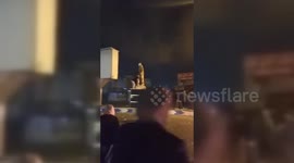 Iran: Demonstrators Demolish Soleimani Statue