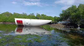 Suspected Chinese rocket debris found in pond