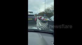 UK: Major Queues and Travel Disruption at the Eurotunnel in Folkestone