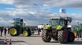 Farmers in Greece block highways as nationwide protests over rising costs and EU trade deal