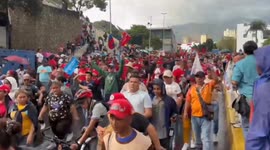 Venezuela: Pro Maduro march in Caracas