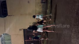 Brazil: Brazilian Girls and Boys Go Wild: Epic Street Fight in Minas Gerais