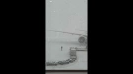 Japan: Heavy Snowfall in Hokkaido, Flights Disrupted 3