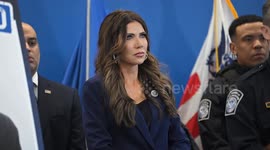 US: DHS Secretary Kristi Noem Press Conference On Immigration Enforcement In New York City